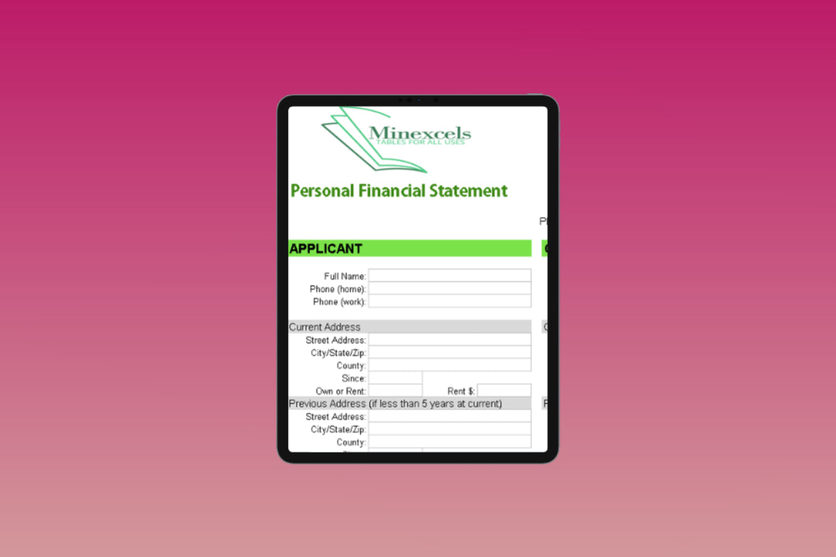 Personal Financial Statement